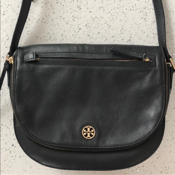 Tory Burch Handbags - Tory Burch Black Leather Crossbody Purse